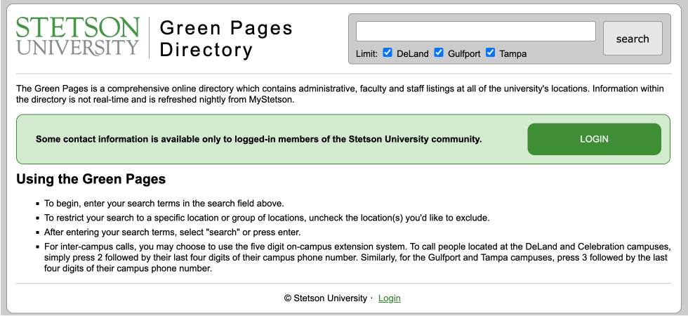 Greenpages Screenshot